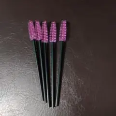 5本アイラッシュブラシ まつげブラシ まつエクブラシ スクリューブラシのサムネイル