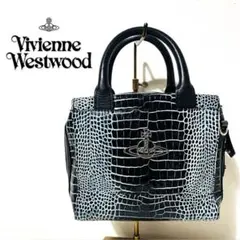 【美品】超希少 Vivienne Westwood クロコ 型押し ハンドバッグ