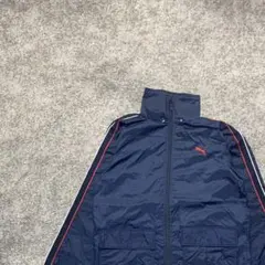 キッズ 160サイズ プーマ ナイロンジャケット ネイビー アウター ジャケット