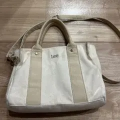 Lee ホワイトショルダーバッグ