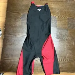 Mizuno スポーツ用水着 Mサイズ 黒/赤 FINA認証