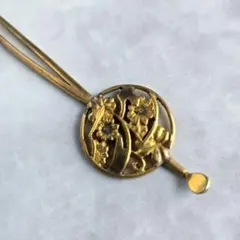 アンティーク　金工　平打ち　簪　銀かんざし　菊花　せ6　着物　浴衣　骨董