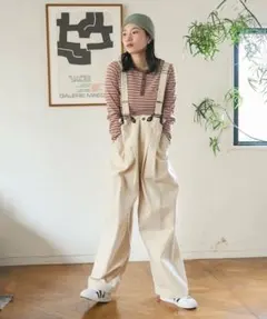 サスペンダー付き ビッグ2タックツイルパンツ 別注 - メルカリ