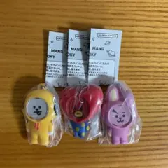 BT21 フォトフレームマスコット　ガチャガチャ　3個セット