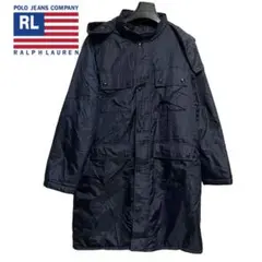 POLO JEANS /ラルフローレン 中綿 ミリタリーコート M 紺 a477