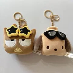 しまむら サンリオ 日焼け ポチャッコ バツ丸 キーホルダー