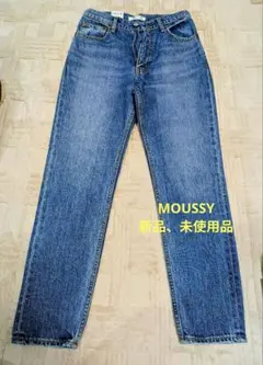 moussy　ビンテージHW TAPEREDデニムパンツ/25