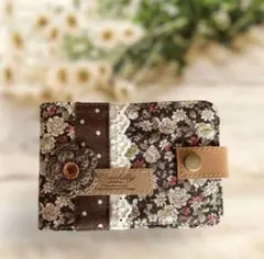 【新品未使用】ハンドメイド　カードケース　花柄　ドット