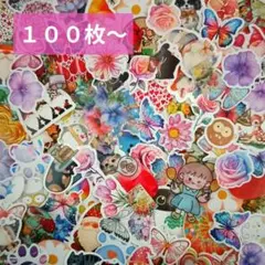 ①海外 フレークシール 大量まとめ売り♥おすそわけ 紙もの シール帳 シール交換