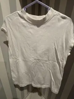 無印良品　MUJI ホワイト フレンチスリーブTシャツ Mサイズ