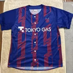 美品　FC東京　来場者配布ユニフォーム　フリーサイズ　応援ベースボールシャツ