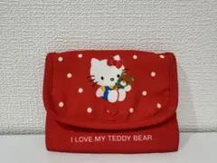サンリオ ハローキティ ティッシュポーチ 45th レトロ 赤ドット