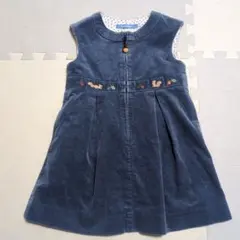 familiar コーディロイ　ノースリーブワンピース 　100サイズ