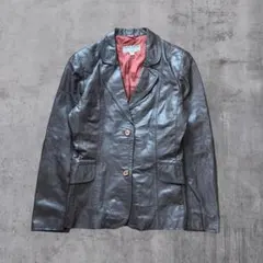 80’s vintage 本革 レザージャケット リアルレザー Ｍ モードのサムネイル