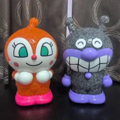 光るアンパンマン　セット ライティングドール　ライト　ドキンちゃん　バイキンマン