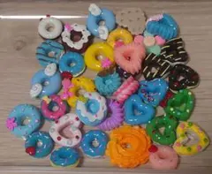 SALE！ドーナツ デコレーションパーツ 34個セット