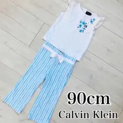 【CalvinKlein】サックスブルー セットアップ タンクトップ 海外子供服