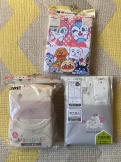 アンパンマン など90cm シャツ肌着 3セット