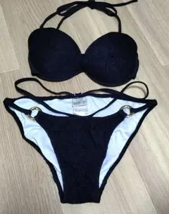 水着 ビキニ ブラック レースデザイン