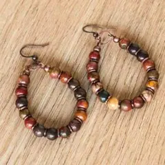 レディース◆ピアス◆アジアン◆民族調◆ヴィンテージ◆エスニック◆おしゃれ◆フープ