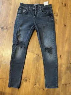 ZARA ザラ　スキニーパンツ　クラッシュ