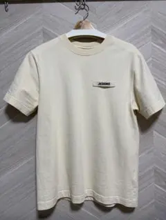 JACQUEMUS バンダナ柄切替 ペイズリープリント コットン tシャツ 白黄 