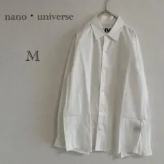 nano universe 長袖シャツ ホワイト Mサイズのサムネイル