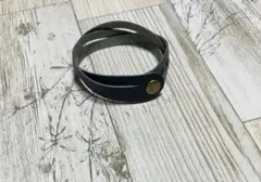 牛革　ツイストレザーブレスレット