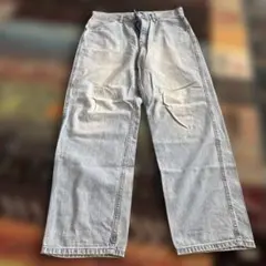 UNIQLOライトブルー ワイドレッグデニム