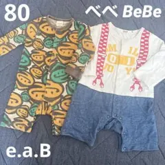 子供服 80cm e.a.B エーアーベーBebe ２枚セット 定価3000円