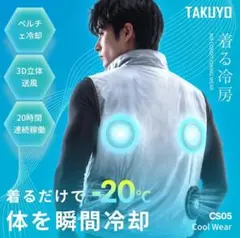 ■新品未使用■　TAKUYO 空調服 CS05 Cool Wear Lサイズ TAKUYO 空調服 CS05 フルセット 空調ベスト 新品未使用 - メルカリ