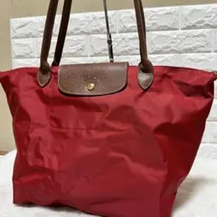 ロンシャン LONGCHAMP ルプリアージュ トートバッグ ハンドバッグ 赤