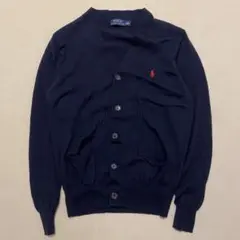 ポロラルフローレン コットン カーディガン ネイビー S（M相当）