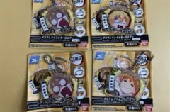 鬼滅の刃　我妻善逸　デコフレアクリルキーホルダー　アクキー　4点まとめ売り