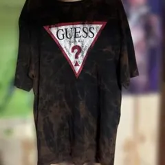 GUESS Tシャツ ブラック タイダイ Mサイズのサムネイル