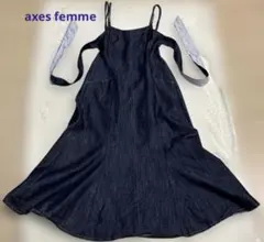 axes femme デニム　ワンピース