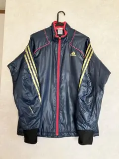 adidas アディダス　レディースウインドブレーカー　Ｌ　ネイビー✖️ピンク