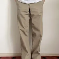 USA企画 Dickies 874 ワークパンツ カーキ センタープレス 32