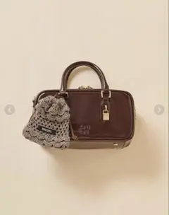 ☆新品未使用☆ SNIDEL ミニボストン ダークブラウン スナイデル バッグ