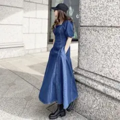 ZARA / ザラ デニム ロングワンピース XS