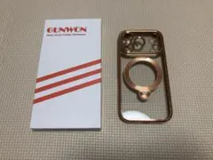 GUNWON iPhone17 Pro用ケース マグネットリング付き ゴールド