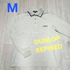 DUNLOP REFINED メンズ 長袖ポロシャツ M 　アイボリー系のサムネイル