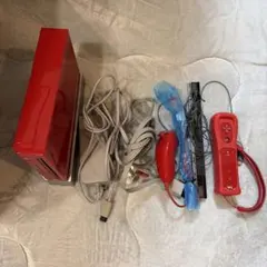 wii 本体 レッド コントローラーセット ソフト2本付き