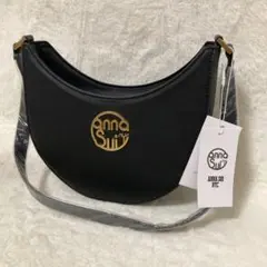 新品未使用☆ANNASUI NYC ハーフムーン ショルダーバッグ ブラック