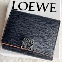 美品✨LOEWE アナグラム トライフォールド ウォレット 三つ折り 財布