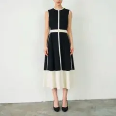 ノースリーブロングワンピース ブラック　サイズ38