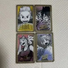 僕のヒーローアカデミア 原画展 箔押しクリアカード ビッグ3 発目明