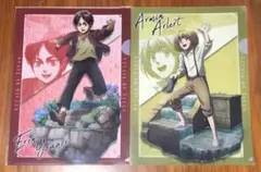 進撃の巨人　クリアファイル　アルミン　エレン　幼少期