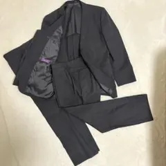 フュージョンクラブ 2パンツスーツ A5 黒 背抜き 春夏用 ポリエステルのサムネイル
