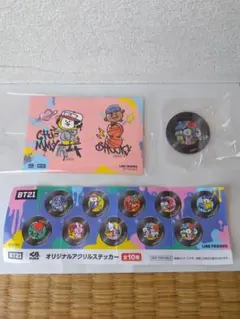 BT21 アクリルステッカー＆シール　くら寿司